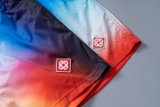 5A Men's Tri-Color Gradient Swim Shorts Beach Shorts