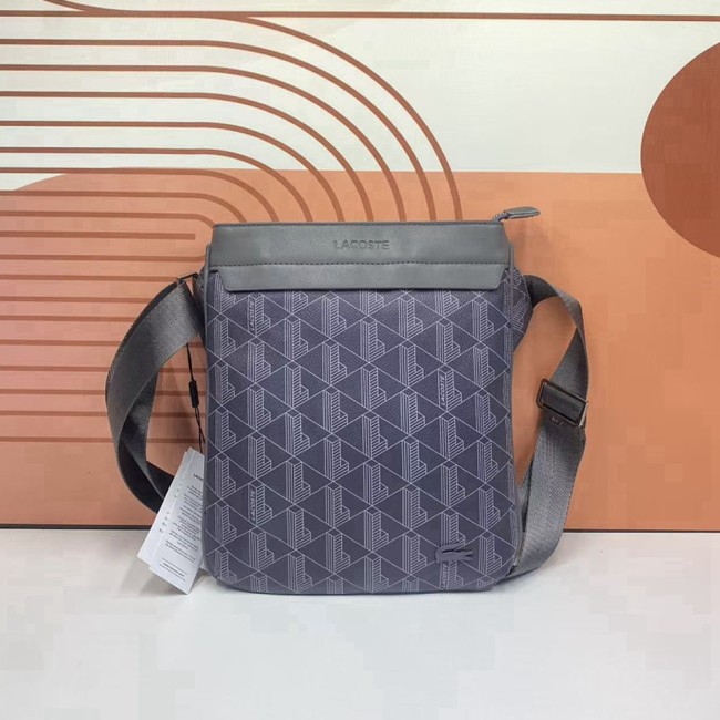 5A Men's Monogram Print Large Vertical Flat Crossbody Bag