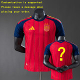 Original 2026 FIFA World Cup National Spanish Champion Player Version Jersey