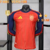 Original 2026 FIFA World Cup Spain Winner Home Fans Version Long Sleeve Jersey