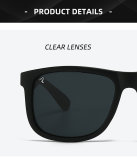 5A Square Frame Polarized Sunglasses 4185