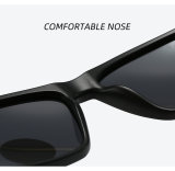 5A Unisex Square Frame Polarized Sunglasses 4612