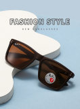 5A Unisex Square Frame Polarized Sunglasses 4612