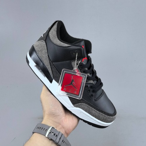 5A Air Jordan 3 Retro Black and White Basketball Shoes IR0914-400
