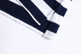 5A Men's Classic Fit Striped Short Sleeve Polo Shirt