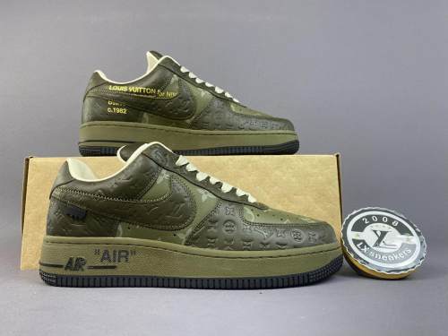 Original Air Force 1 Low by Virgil Abloh Brownish-green