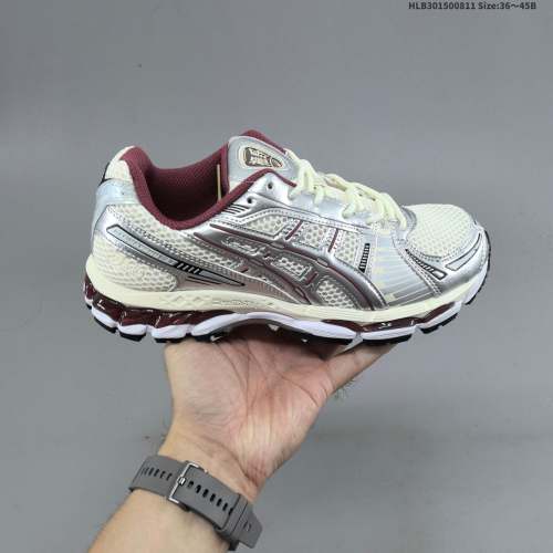 Original GEL-Kayano 12.1 Silver Cream Burgundy