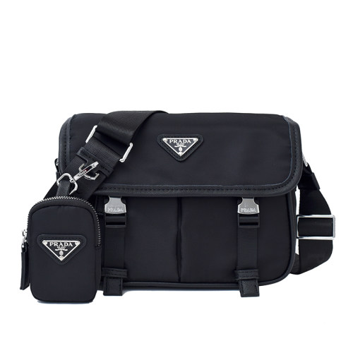 5A Re-Nylon and Saffiano Leather Messenger Bag