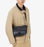 5A Small Monogram Leather Flap Messenger Bag