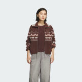 5A knitted cardigan women's coat wool 18.4% cotton wool