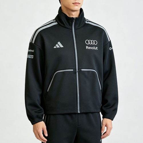 5A Men's Climawarm F1 Fleece Lined Stand Collar Loose Fit Jacket