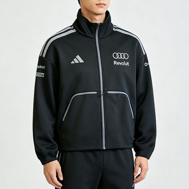 5A Men's Climawarm F1 Fleece Lined Stand Collar Loose Fit Jacket