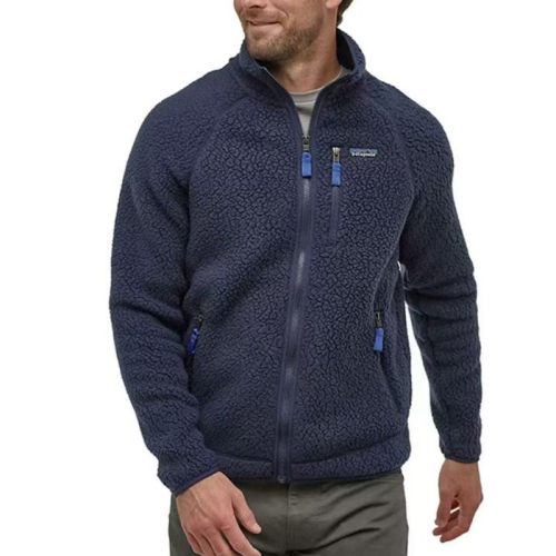 5A Men's Stand Collar Coat Logo Jacket