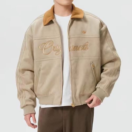 5A Men's Collar Chore Jacket Cotton Fabric