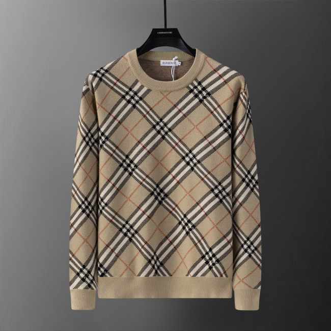 5A Men's Classic Striped Jacquard Pullover Sweater