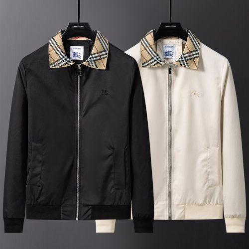5A Men's Collar Embroidered Logo Jacket