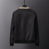 5A Men's Collar Embroidered Logo Jacket