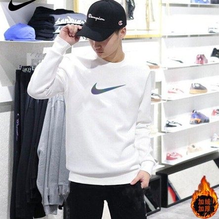 5A Men's Fleece Lined Crew Neck Hoodie