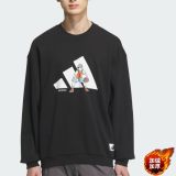 5A Men's Basketball Print 420 Gsm Printed Crew Neck Fleece Lined Sweatshirt