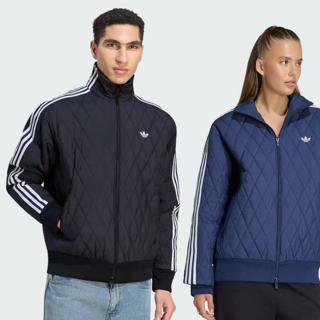5A Men's Diamond Quilted Stand Collar Padded Jacket 400T Taffeta Fabric