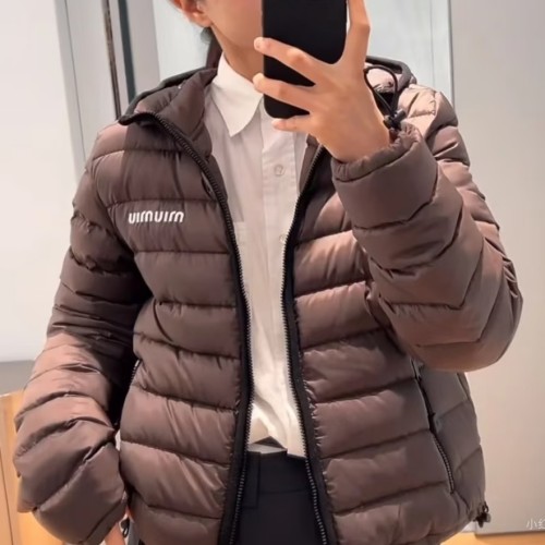 5A Miumiu Women's Lightweight White Duck Down Down Jacket