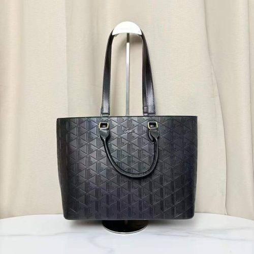 5A Monogram Debossed Shopper Tote Bag Embossed