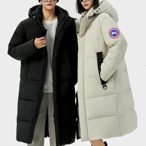 5A Winter Men's Velcro Logo 50% White Duck Down Mid-length Jacket