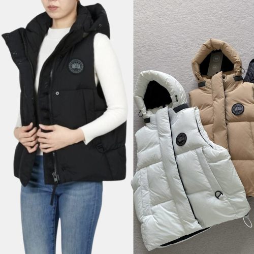 5A Winter Women's Junction Puffer 50% White Duck Down Detachable Hood Vest Jacket