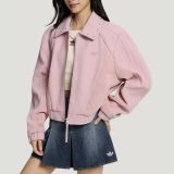 5A Women's Street Collar Faux Suede Jacket