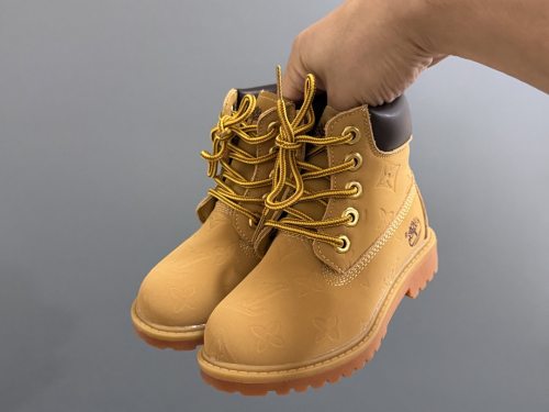 5A (kids) Monogram Embossed Boots Kids Work Boots