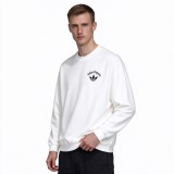 5A Winter Men's The Originals Three Stripes Poly-cotton Fleece 420 Gsm Loose Fit Fleece Lined Crew Neck Sweatshirt