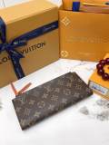 5A Monogram Canvas Zippy Long Wallet Classic Monogram Zip
