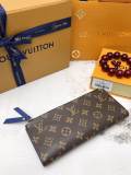 5A Monogram Canvas Zippy Long Wallet Classic Monogram Zip