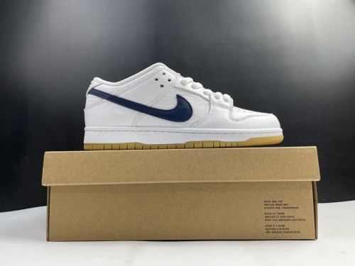 NIKE SB DUNK LOW ORANGE LABEL WHITE NAVY