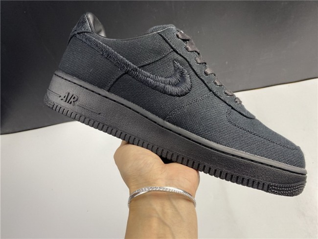 NIKE AIR FORCE 1 LOW STUSSY BLACK