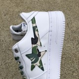 A Bathing Ape Bape Sta Low White ABC Camo Green