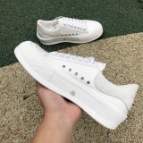 Alexander McQueen Deck Skate Plimsoll Lace-Up White White