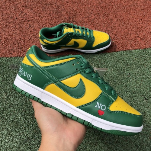Supreme x Nike SB Dunk Low By Any Means Green Yellow