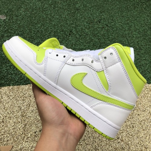 Jordan 1 Mid White Lime (W)