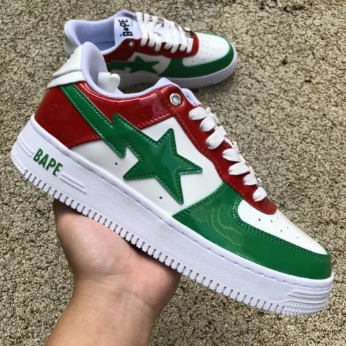 A Bathing Ape Bape Sta Green Red