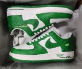 Louis Vuitton Nike Air Force 1 Low By Virgil Abloh White Green