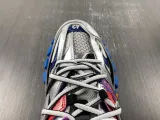 Bale*ciaga Track Leather Free White Silver Multi