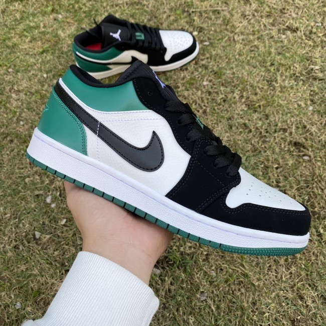 Jordan 1 Low White Black Mystic Green