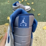 Jordan 1 Mid True Blue Cement 