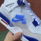 Nike SB x Air Jordan 4 White Blue