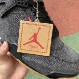 Jordan 4 Retro Levi's Black(Size US7-14)