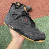 Jordan 4 Retro Levi's Black(Size US7-14)