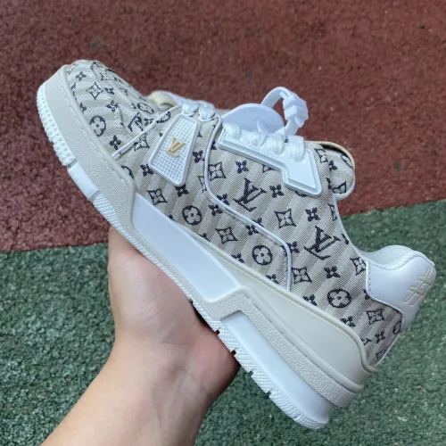 Louis Vuitton Trainer Beige Stripe Monogram