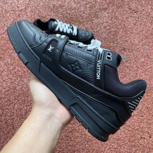 Louis Vuitton Trainer Black Embossed Monogram