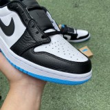 Jordan 1 Retro Low OG Black Dark Powder Blue